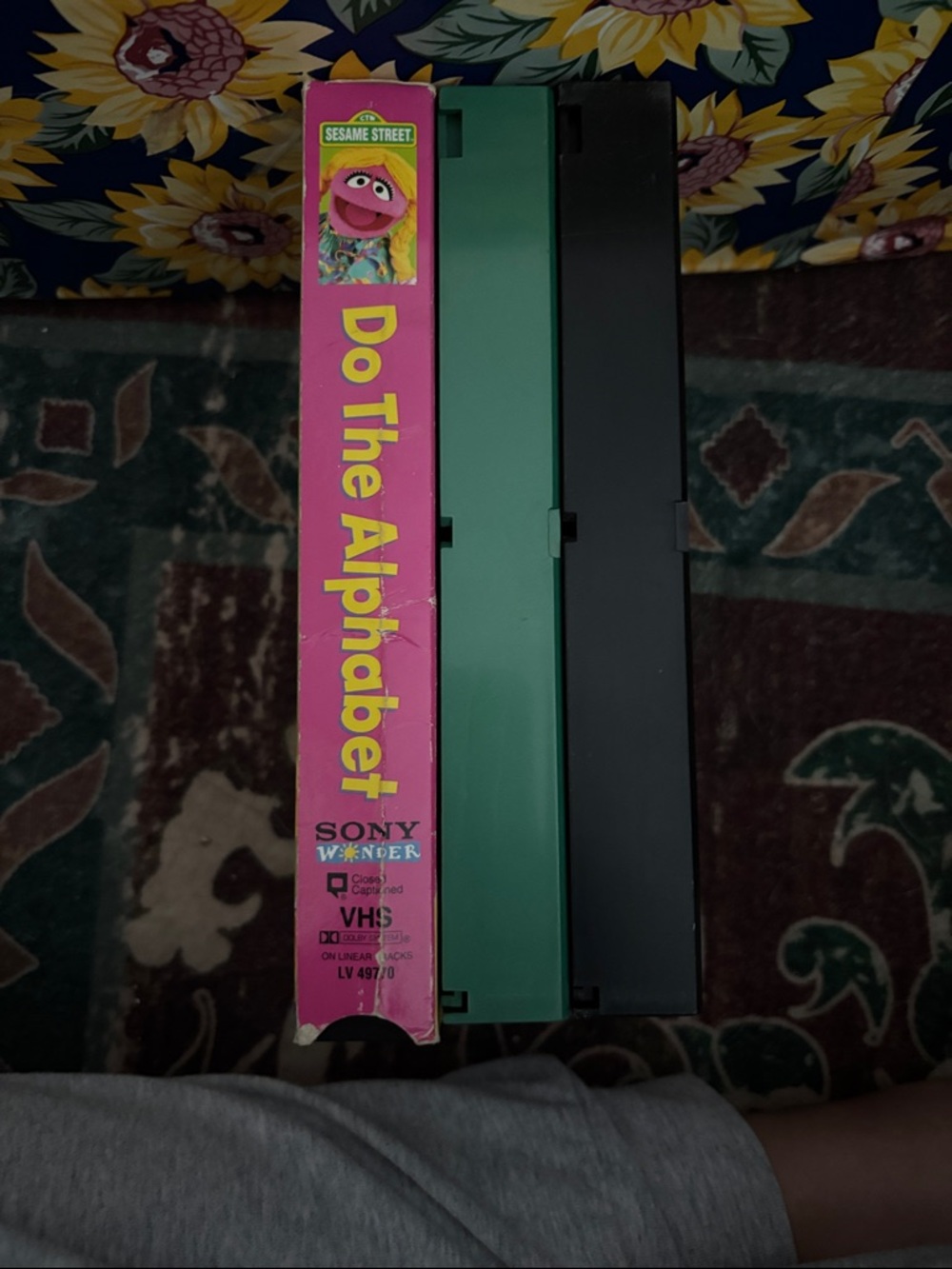 Sesame Street "Do The Alphabet" VHS Cassette - Pink & Green